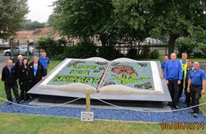 Floral tribute to mark centenary of WW1